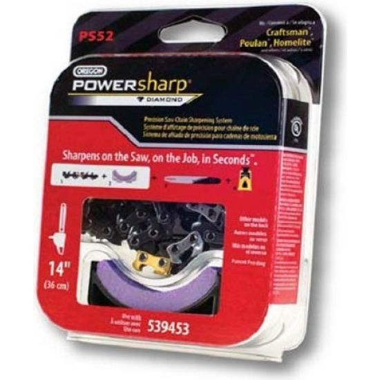 Цепь Oregon 14&amp;quot; 3/8 низкопроф. + точильный камень POWERSHARP