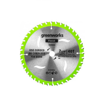 Диск по дереву Greenworks Ø184 мм 40T для пилы 1500907