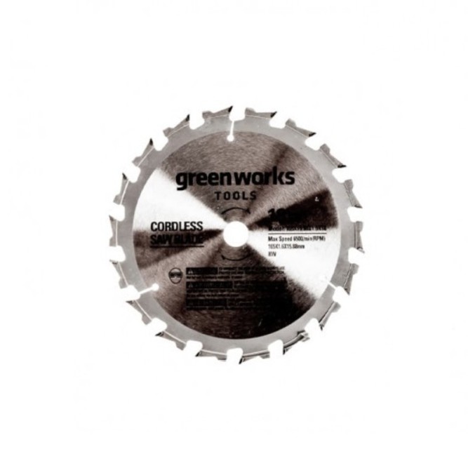 Диск по дереву Greenworks Ø120 мм 24T для мини пилы 1501207