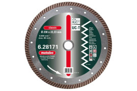 Алмазный диск Metabo 115х22,23мм Classic UC-T Turbo универсальный  628167000