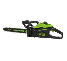 Цепная пила аккумуляторная Greenworks Арт. 2008907UB, 60V, 40 см, бесщеточная, 2500 Вт, с 1хАКБ 4 Ач. и ЗУ