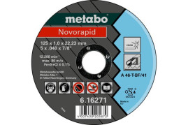 Отрезной круг Metabo 180х1,5х22,23мм Novorapid Inox A 46-T прямой  616273000