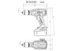 Аккумуляторная ударная дрель Metabo SB 18 LTX BL I 602352890