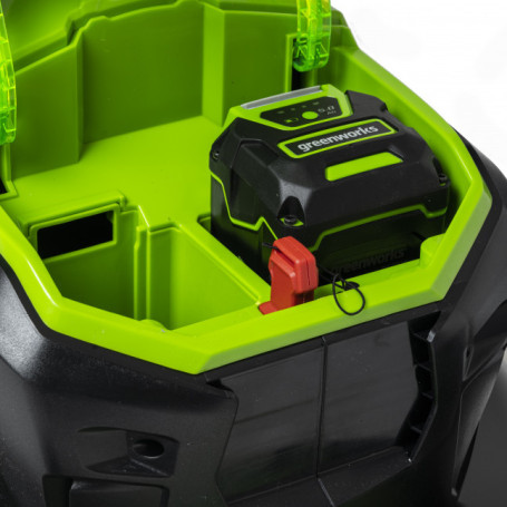 Газонокосилка аккумуляторная Greenworks GD40LM46SP, 40V, 46см, самоходная, бесщеточная, c 1хАКБ 8 Ач и ЗУ