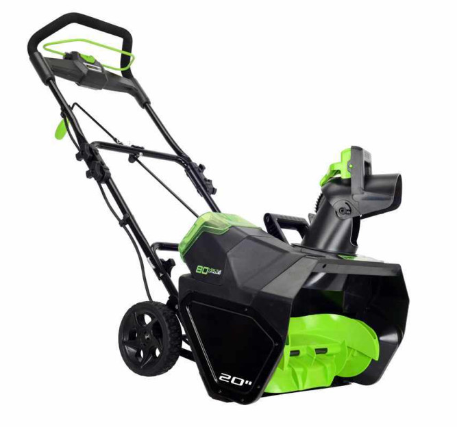 Снегоуборщик аккумуляторный Greenworks 80V 51 см, бесщеточный с АКБ 2А/ч и ЗУ