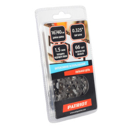 Цепь PATRIOT 21BP-66E, 0.325" 1.5мм 66 звеньев (блистер)