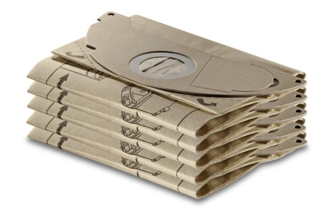 Фильтр-мешки бумажные для серии SE (уп 5шт) + микрофильтр 1шт Karcher 6.904-143.0