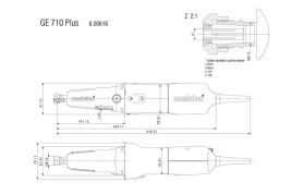 Прямошлифовальная машина Metabo GE 710 Plus 600616000