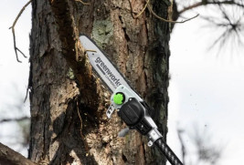 Высоторез/Сучкорез аккумуляторный телескопический Greenworks PS102T, 25 см, бесщеточный, без АКБ и З