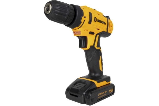 Дрель-шуруповерт аккумуляторная Вихрь ДА-16Л-2КА с наб.оснастки 65 предм