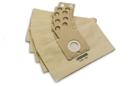 Фильтр-мешки бумажные для RC 3000, RC 4000 (уп 5шт) + микрофильтр 1шт Karcher 6.904-257.0