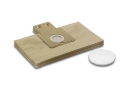 Фильтр-мешки бумажные для RC 3000, RC 4000 (уп 5шт) + микрофильтр 1шт Karcher 6.904-257.0