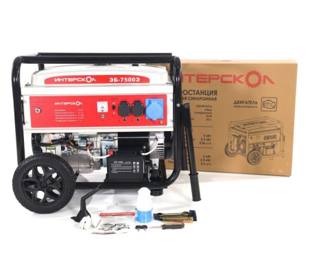 Электростанция бензиновая Интерскол ЭБ-7500Э