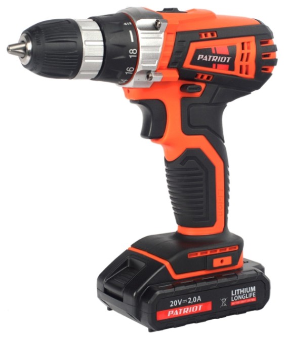 Дрель-шуруповерт аккумуляторная Patriot BR 201LI