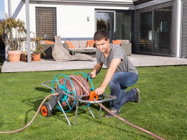 Тележка для шланга металлическая 100 GARDENA 02674-20.000.00