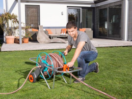 Тележка для шланга металлическая 100 GARDENA 02674-20.000.00