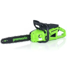Цепная пила аккумуляторная Greenworks GD40CS20X, 40V, 40 см, 2000 Вт, бесщеточная, c 1хАКБ 8 Ач и