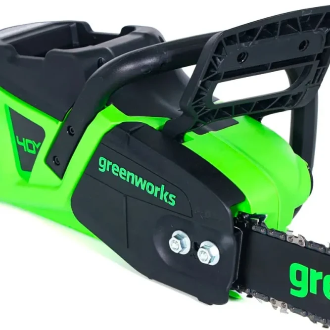 Цепная пила аккумуляторная Greenworks GD40CS20X, 40V, 40 см, 2000 Вт, бесщеточная, c 1хАКБ 8 Ач и