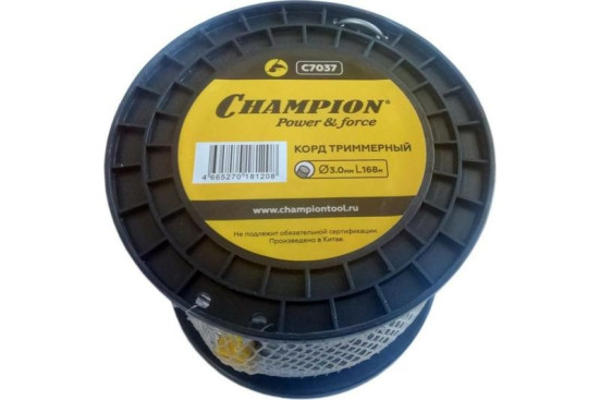 Корд трим.CHAMPION Aluminium 3.0мм*168м (круглый)