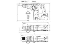 Аккумуляторный перфоратор Metabo KHA 36 LTX 600795650
