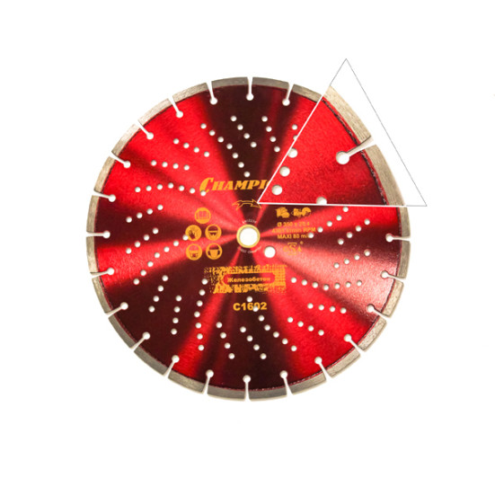 Диск алмазный CHAMPION бетон PRO 350/25,4/10 Heavyсut (железобетон, старый бетон, железо)