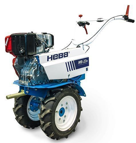 Мотоблок Нева МБ-23-СД23 Ф с двигателем Subaru DY23-2D и фарой