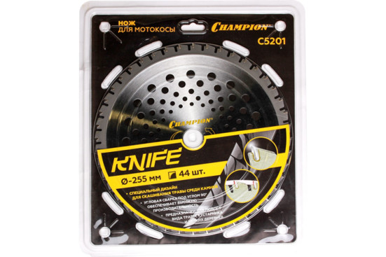 Нож с зубцами из твердого сплава Champion Knife 44/255/25,4 (SRM-330ES/SRM-350ES,4605)