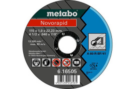 Отрезной круг Metabo 125х1,0х22,23мм Novorapid А 60-R прямой  616506000