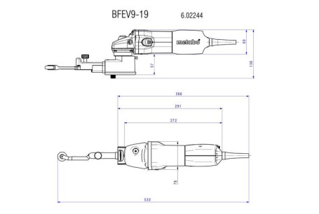 Ленточный напильник Metabo BFE 9-20 Set 602244500