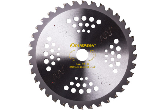 Нож с зубцами из твердого сплава Champion Ninja 36/230/25,4 (SRM-2305SI,SRM-2655SI)