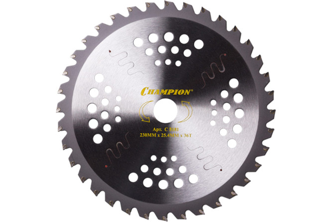 Нож с зубцами из твердого сплава Champion Ninja 36/230/25,4 (SRM-2305SI,SRM-2655SI)