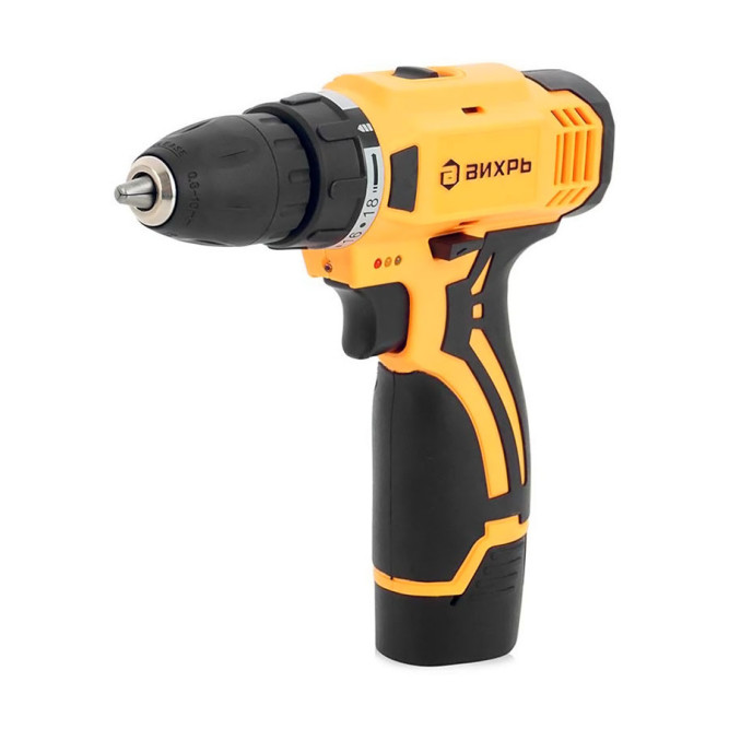 Дрель-шуруповерт аккумуляторная Вихрь ДА-12Л-2 (2,0 А/ч)
