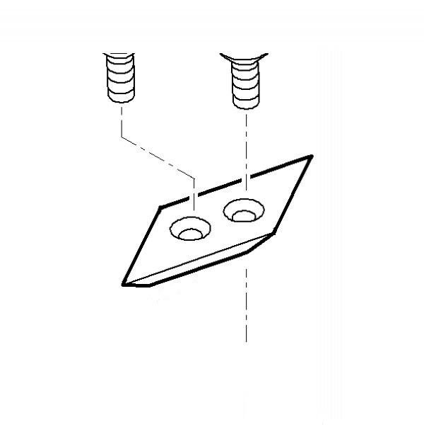Нож GE/GB-420,460 горизонтальный ромб VIKING 60127020100