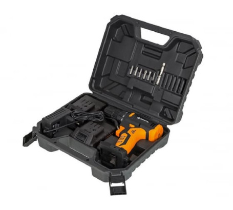 Дрель-шуруповерт аккумуляторная Вихрь ДА-18Л-2К/Б (2,0 А/ч) (бесщеточный двигатель)