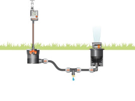 Дождеватель выдвижной осциллирующий OS 140 GARDENA 08220-29.000.00