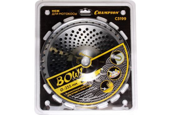 Нож с зубцами из твердого сплава Champion Bowl 40/255/25,4 (SRM-330ES/SRM-350ES,4605)