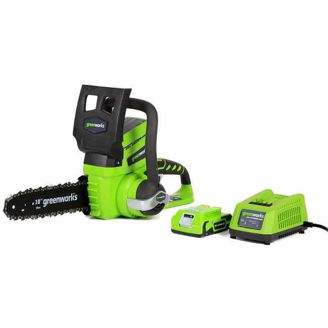 Аккумуляторная Цепная пила Greenworks G-24 24V (25 см) (комплект) G24CS25K2