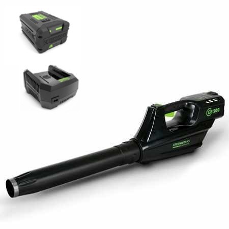 Воздуходув аккумуляторный Greenworks GD82BL, 82V, бесщеточный 5 А.ч. АКБ и ЗУ