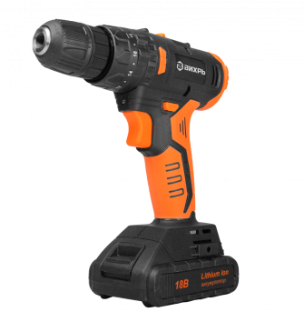 Дрель-шуруповерт аккумуляторная Вихрь ДА-18Л-2КУ/Б (2,0 А/ч) (бесщеточный двигатель)