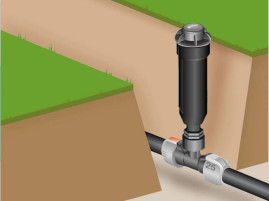 Турбодождеватель выдвижной T 100 GARDENA 08201-29.000.00