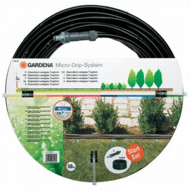 Шланг сочащийся для наземной прокладки 13 мм (1/2”) х 50 м с фитингами и мастер-блоком GARDENA 13013-20.000.00 (старый код 01385-29.000.00)
