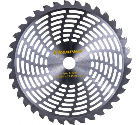 Нож с зубцами из твердого сплава Champion Super Light 36/255/25,4 (SRM-330ES/SRM-350ES,4605)