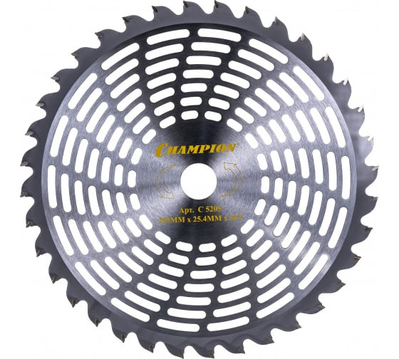 Нож с зубцами из твердого сплава Champion Super Light 36/255/25,4 (SRM-330ES/SRM-350ES,4605)