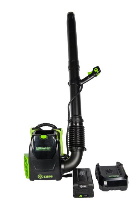 Воздуходув аккумуляторный, ранцевый Greenworks, 82V, бесщеточный 5 А.ч. АКБ и ЗУ