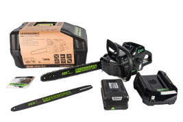 Аккумуляторная Бесщёточная Цепная пила Greenworks 82V (45 см) 5 А.ч. АКБ и ЗУ