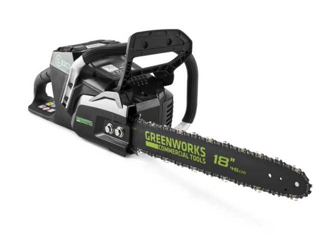 Аккумуляторная Бесщёточная Цепная пила Greenworks 82V (45 см) 5 А.ч. АКБ и ЗУ