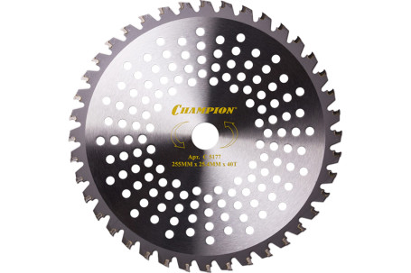 Нож с зубцами из твердого сплава Champion Tiger 40/255/25,4  (SRM-330ES/SRM-350ES,4605)