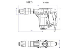 Отбойный молоток SDS-max Metabo MHE 5 600688000