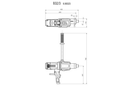Дрель 3-х скоростная Metabo B 32/3 600323000