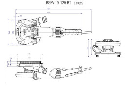 Шлифовальная машина по бетону Metabo RSEV 19-125 RT 603825710